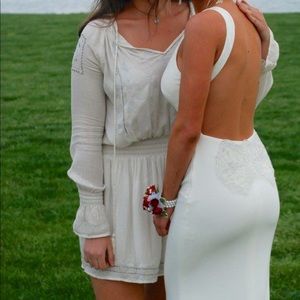 White prom dress